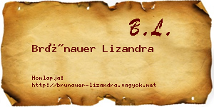 Brünauer Lizandra névjegykártya